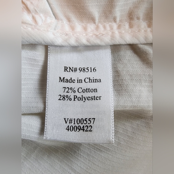 Coldwater Creek White Cotton Blend Hooded Zip Up Jacket Lagenlook Size Medium - Picture 7 of 9